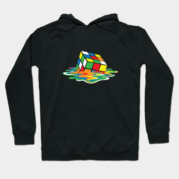 Rubicks Cube Melting Hoodie by DavidLoblaw